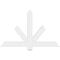 Ekena Millwork Kennewick Architectural Grade PVC Gable Bracket, 48"W x 30"H x 2"D x 4"F, 15/12 Pitch GBP048X30X0204KEN00 - alternate 5